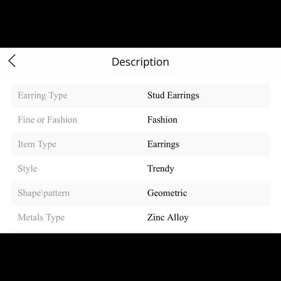 (G2) Pink Double sided earrings - Picture 5 of 5